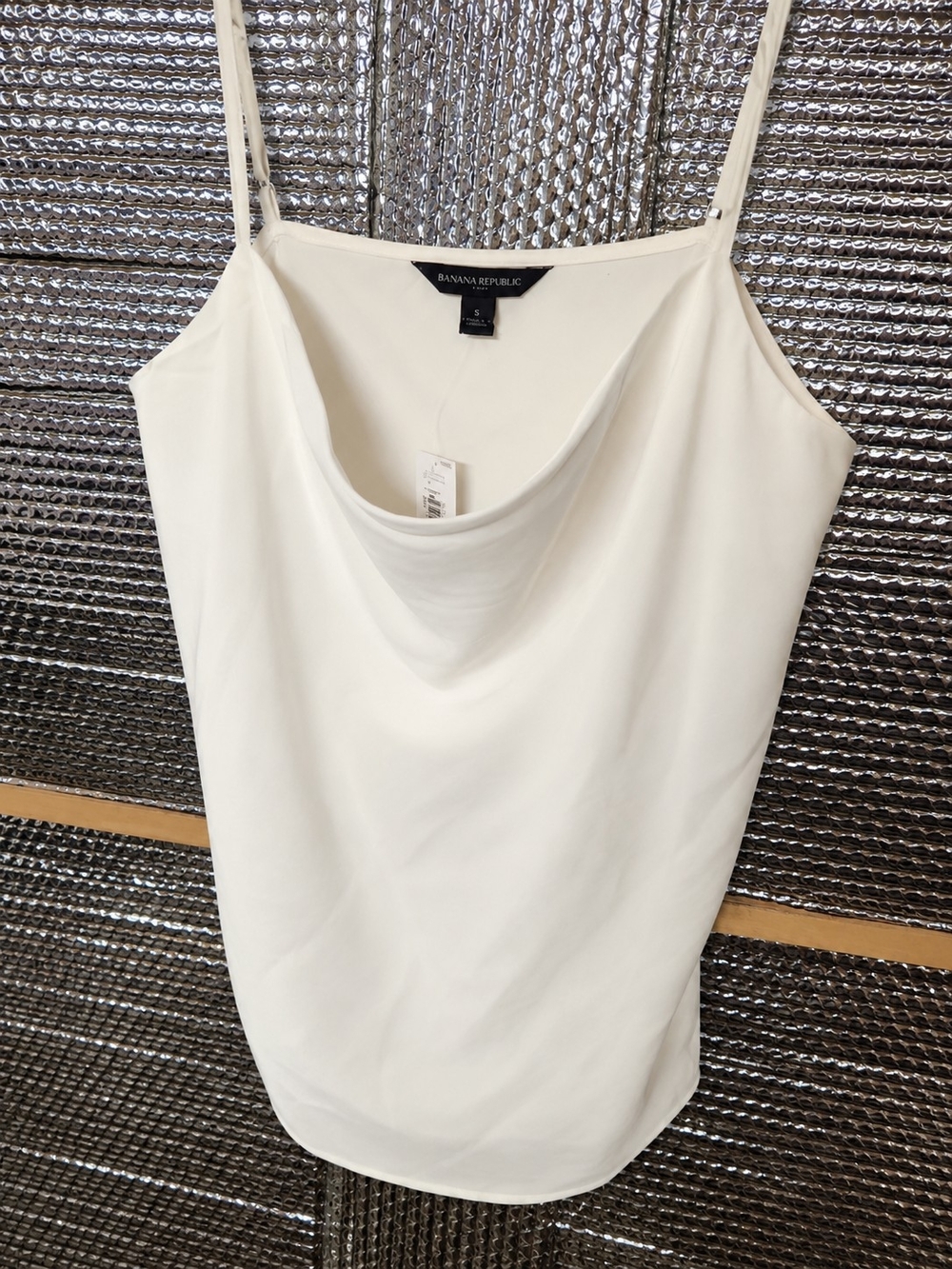 Banana Republic Cream Cowl Neck Spaghetti Strap Camisole
